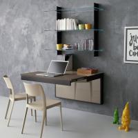 Kosmos modern wall desk - extending step
