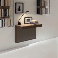 Kosmos modern wall console table available in the fixed or extending version