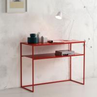 Chelsea console table in metal plate with slim structure