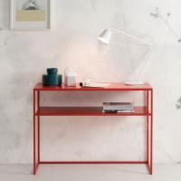 Chelsea console table in RAL 3016 Coral Red lacquer