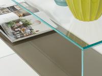 Multiglass hall table in extra-clear glass
