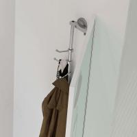 Rimpiattino hall corner mirror - detail of the clothes hangers