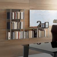 Treccia composed by n°2 backs in different heights and n.4 custom cut shelves