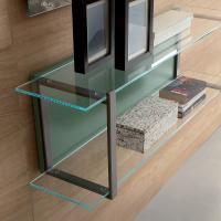 This original and unique bookcase is perfect for those who are looking for glass shelves customisable in width to order them apt to they needs