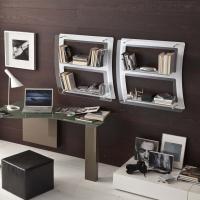 Eris plexiglass wall bookcase