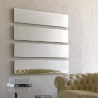 Rectangular Julius mirrors stacked one on top of the other for a stunning effect