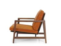 Side-view of the Sean armchair by Borzalino