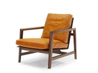Sean low armchair in solid wood by Borzalino