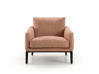 Frontal view of Medea modern lounge chair