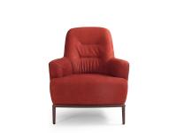 Esme reading armchair in red leather