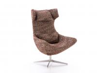 Olivia armchair includes two removable cushions, a lumbar support and a head-rest