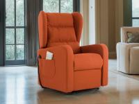 Motorized armchair for the elderly Viola in fabric Venice 62