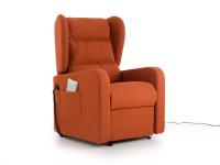 Viola motorized armchair for the elderly with a riser electric mechanism and wired remote control