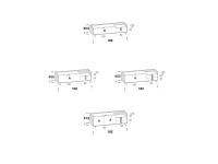 Columbus Step TV stand - Plans and measurements of 182 cm models