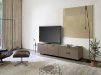 Fly Deluxe TV cabinet with door and drawers