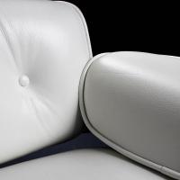 Close up of the backrest of the Eames armchair