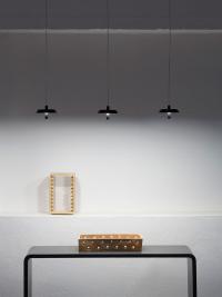 Tris di lampade pendenti Landing nella versione mini in metallo nero opaco