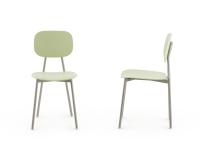 Frontal and side view of Lollipop Young chair