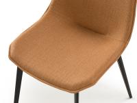 Detail of the comfortable upholstered seat