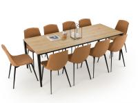 Hiroshi dining table, extended to 220 cm