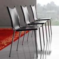 Gea waiting room leather and metal chair 