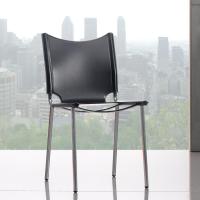 Gea leather and metal chair 