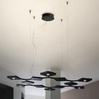 Quad geometric design lamp with bi-emission