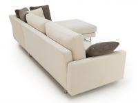 Back view of Harold sofa with chaise longue