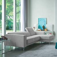 Kimi sofa with chaise longue and reclining headrest at will