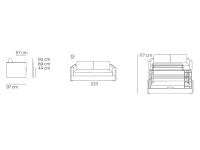 Sofa bunk bed Granadilla - Measurements
