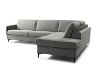 Litchis sofa-bed in a two-tone version with dormeuse cm 110 wide and  245 cm deep