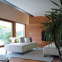 Rigel modular sofa with dormeuse in modern context