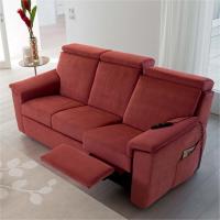 Vulcano recliner riser red sofa with control handset 