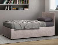 Kirwin single bed with smooth headboard