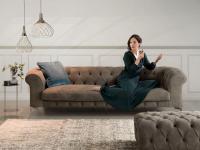 Bellagio elegant modern tufted sofa