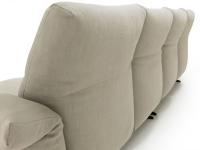 Detail of the backrest cushions