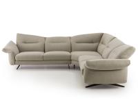 Carnaby corner sofa with folding armrests and backrests