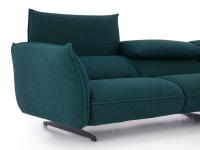 Proporzioni del divano Exeter con schienale sollevato e bracciolo reclinabile verso l'esterno
