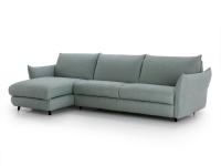 Dover sofa bed with chaise longue and tall legs