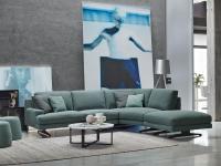 Marlow modern sectional sofa in the corner version with high feet