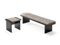 Ametista wooden end of bed bench with cushion