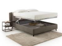 Danae bed with h.25 bed-frame and double-lift up box 