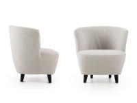 Side and front view of Serena tub armchair