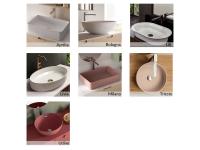 Atlantic D.50 bathroom vanity with countertop washbasin - Basin models