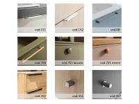 Pensile sospeso Frame - maniglie disponibili per la finitura laccato opaco, metallizzato e sabbiato