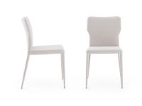 Side and front view of Denali chair without armrests