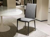 Modern upholstered chair Europa covered in Rebel faux-leather cod.06