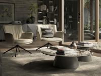 Rhonda chair by Cattelan, perfect also as an armchair thanks to the comfort of the seat