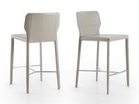Denali stools at kitchen counter height with high, contoured backrests