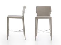 Side and front view of the Denali stool